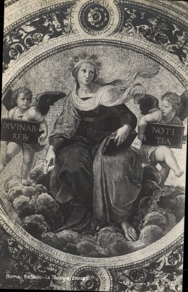 Roma - Raffaello - A Teologia (Sianza) — Editor: Enrico Richter - Roma, n° 271 - Frente