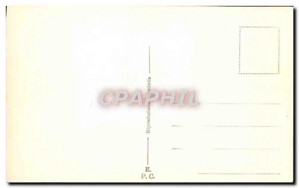 Discobolo de Mirone — estátua romana — E. P.C. Roma - Verso