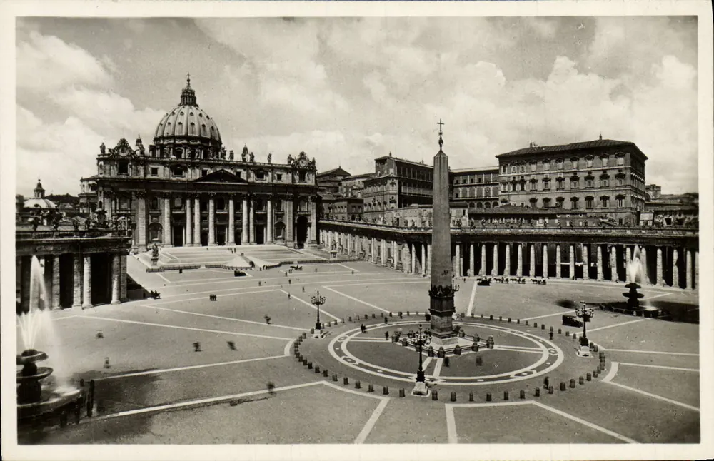 Platz St. Peter — Basilika St. Peter — Istituto Fotografico Italiano - Vorderseite