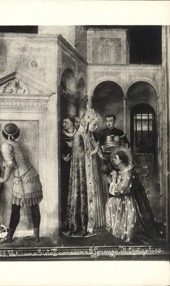 Bezetting van Laurent de Vérone door paus Sixtus II — P. E. Chauffourier, Rome - Voorkant