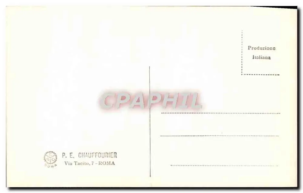 Bezetting van Laurent de Vérone door paus Sixtus II — P. E. Chauffourier, Rome - Achterkant