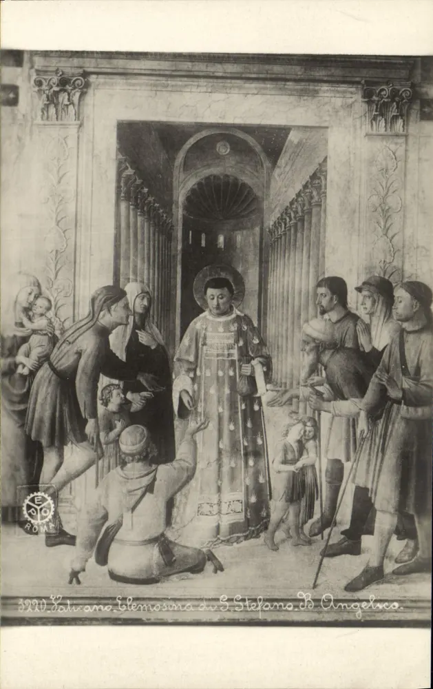 Sant' Stefano de B. Angelico — fresco da capela da Misericórdia — P. E. Chauffourier, Roma - Frente