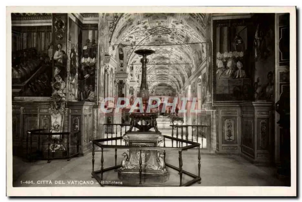 Biblioteca Vaticana — Sala di lettura ornata — Editore: Fondazioni Brunner, n° 1-496 - Recto