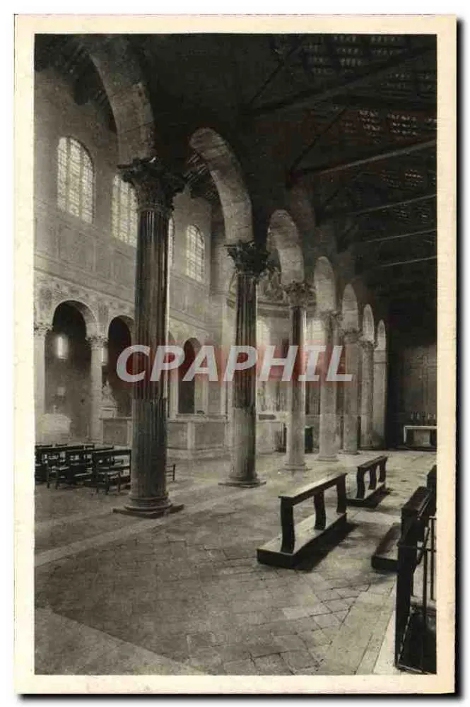 Interior da Basílica S. Sabina — Roma — detalhe — S.F. Marconi, Genebra - Frente