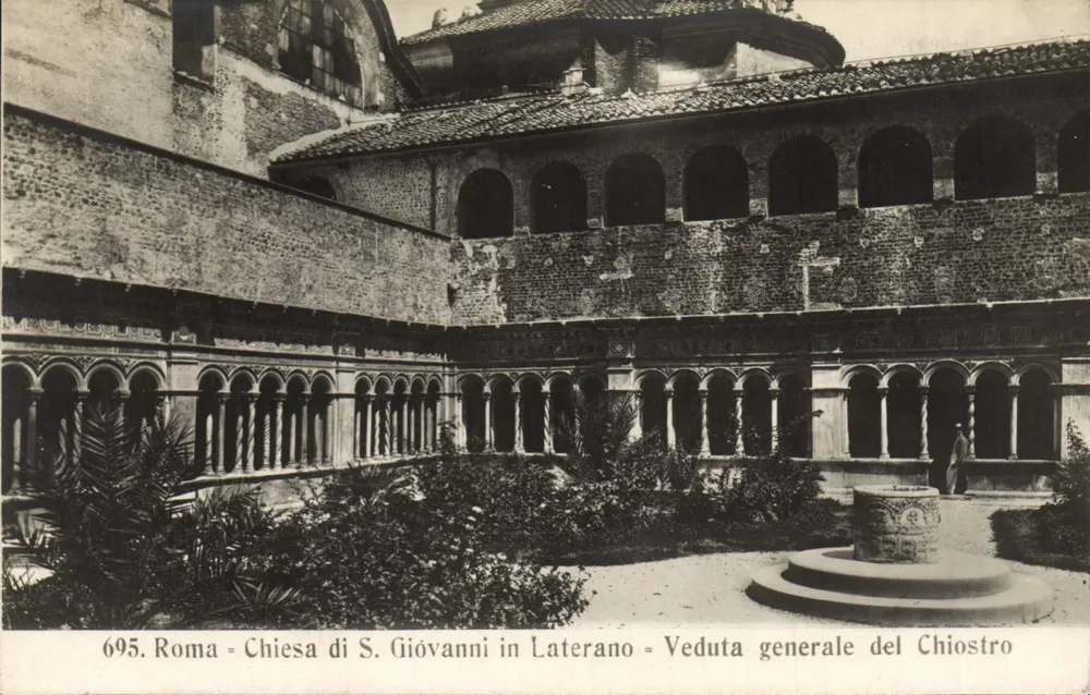 Rom - Kirche S. Giovanni in Laterano - Allgemeiner Blick auf den Cloister — Édition Pandemita Roma, n° 695 - Vorderseite
