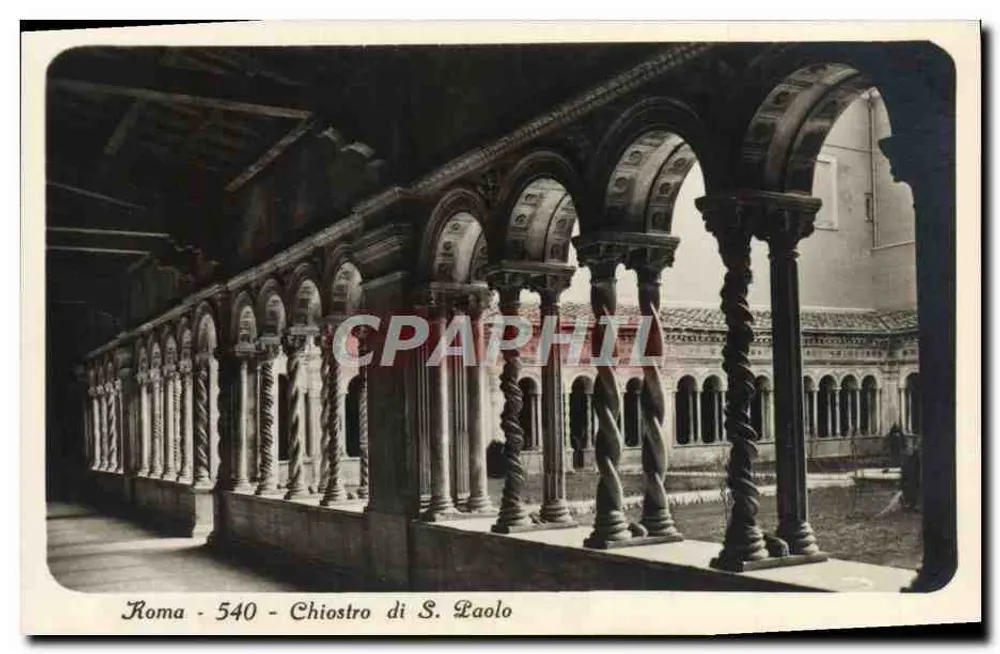 Roma - 540 - Chiostro di S. Laolo — Alberto Traldi, Milano - Recto