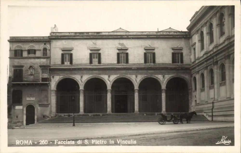 Rom - Fassade von S. Pietro in Vinculis — Verlag A. Trivulzio, n° 260 - Vorderseite