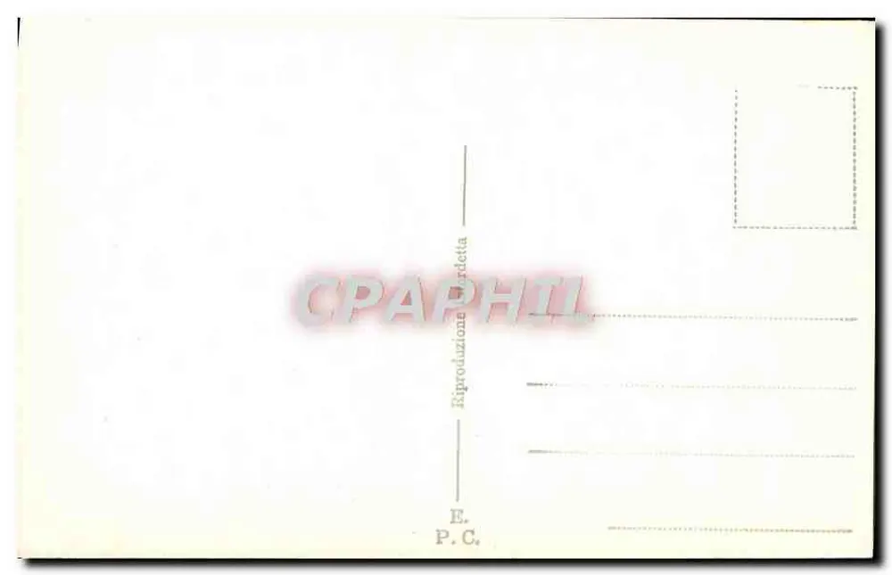 Rom. Der Campidoglio und die Kirche S. MC in Oracoli — E. P.C. - Rückseite