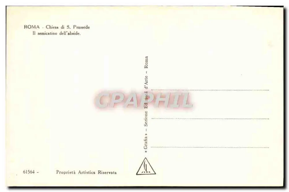 Roma - Igreja de S. Prassede — O semicatino da abside - Verso
