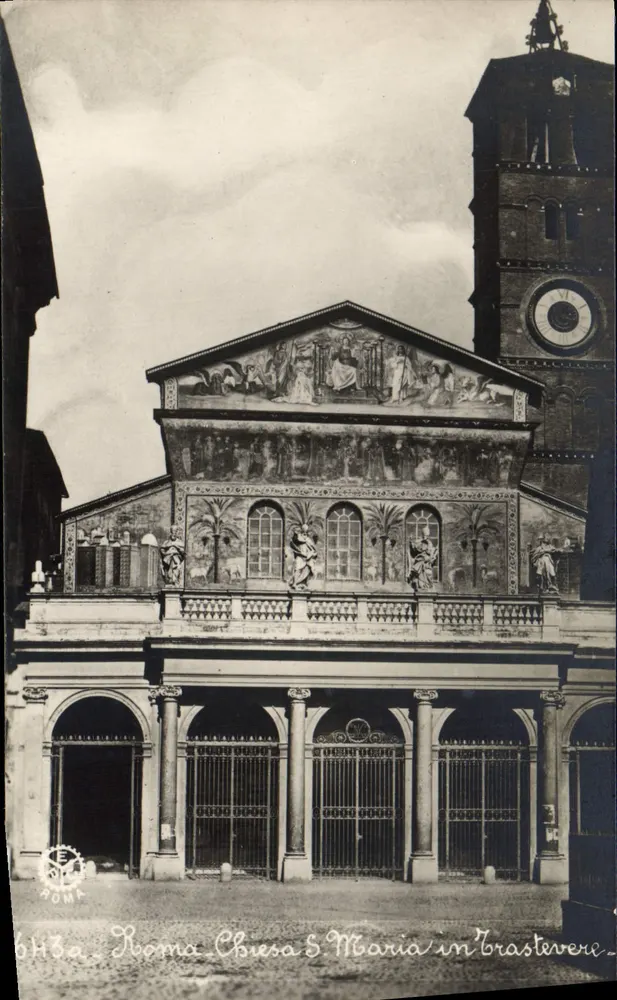Rom. Kirche S. Maria in Trastevere — Verlag P. E. Chauffourier, n° 6H13a - Vorderseite