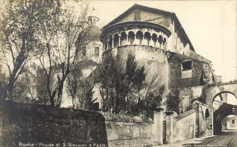 Roma - Abside de S. Giovanni e Paolo — Ernesto Richter-Roma, n° 479 - Frente