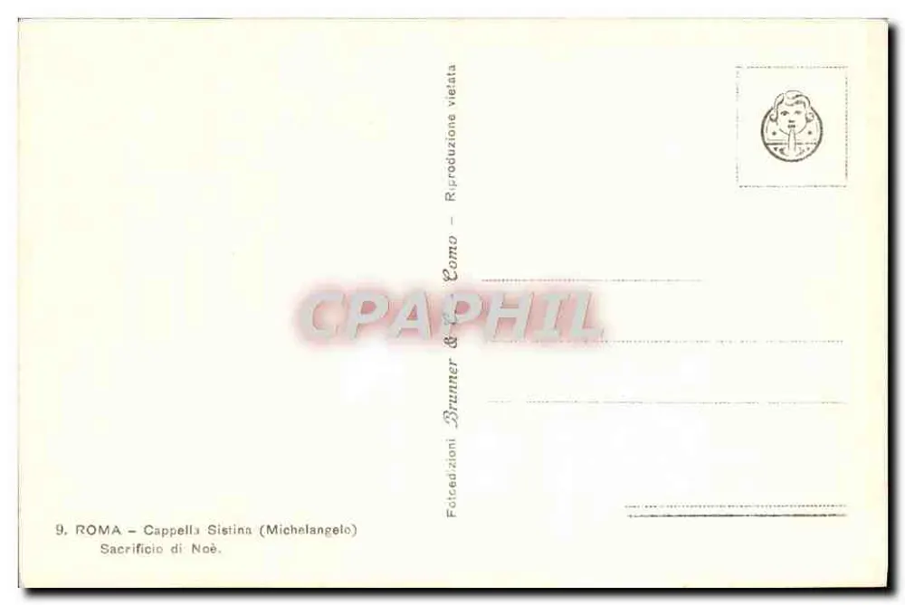 Rom - Sixtinische Kapelle (Michelangelo) - Opferung Noahs - Rückseite