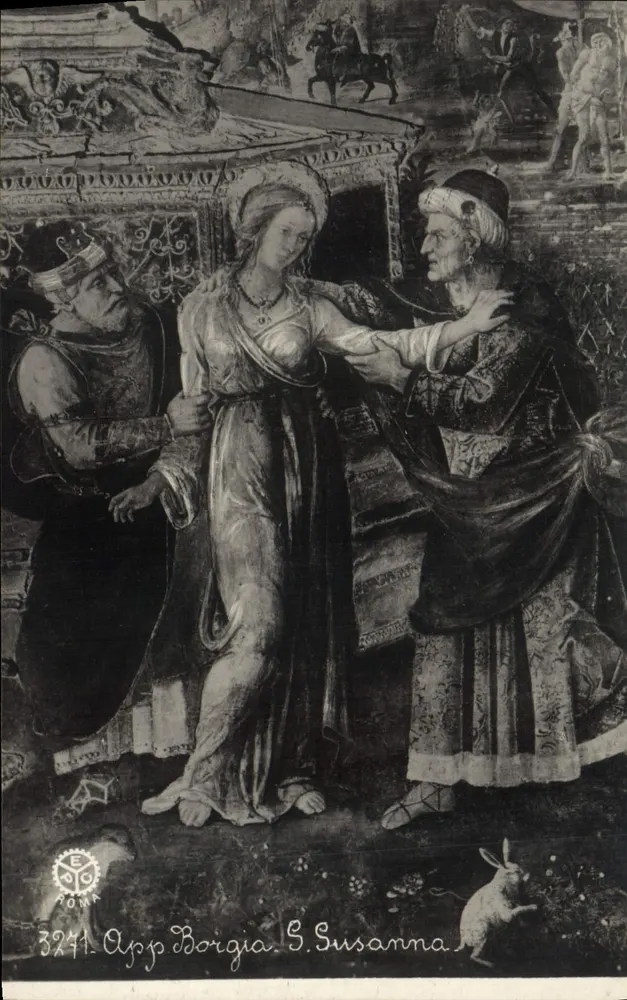App. Borgia - S. Susanna — pintura a óleo — editor P.E. Chauffourier, n° 3241 - Frente