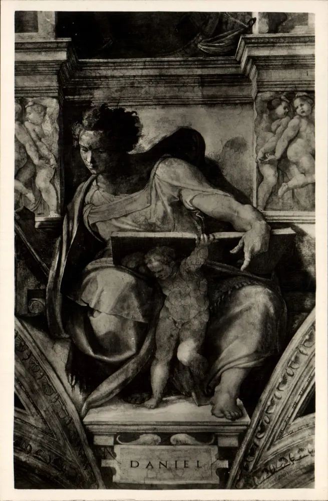 Daniel — Fresko der Sixtinischen Kapelle — Brunner & Cie, n°21 - Vorderseite