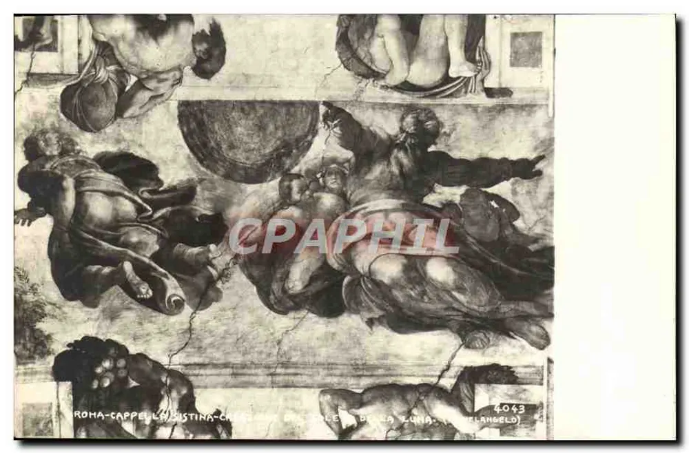Roma - Capela Sistina - Céu da Lua — Editor: Melangeld, n° 4043 - Frente