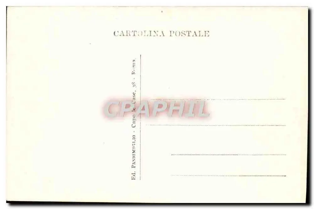 Rom - Vaticanischer Garten mit der Kuppel von St. Peter — n° 796 — Ed. Pandimigliio - Rückseite
