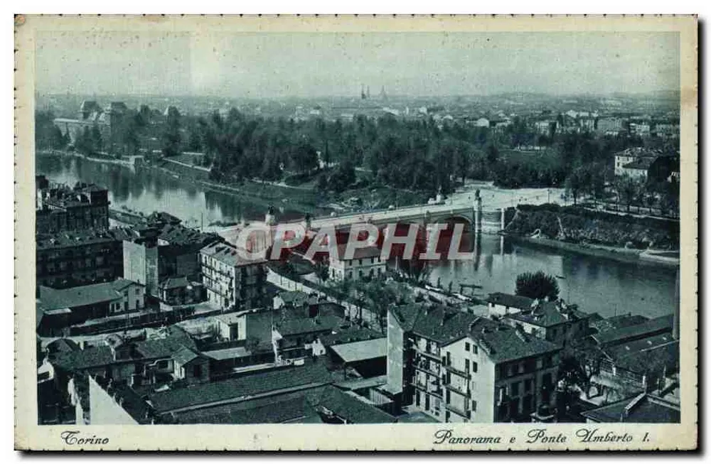 Corino — Panorama e Ponte Umberto I — editor Corino, n° 1 - Frente
