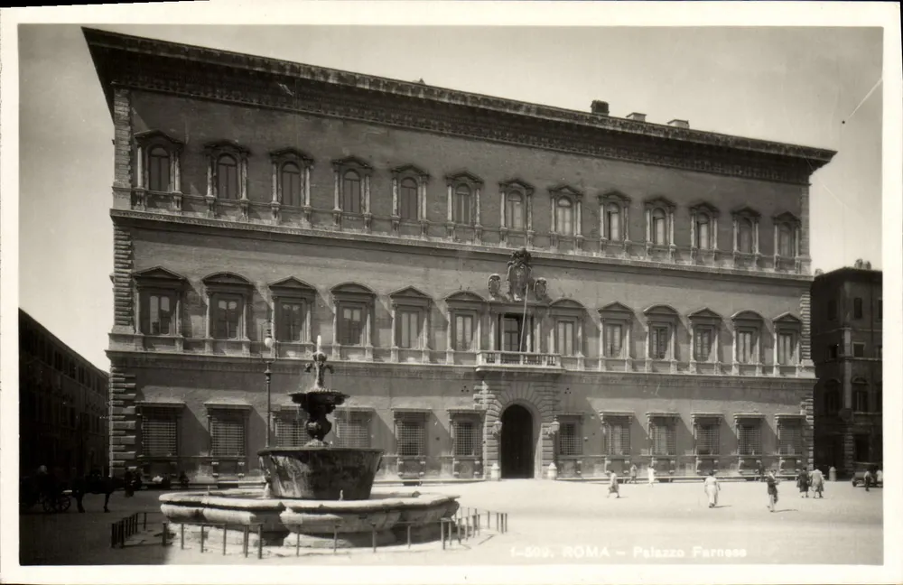 Roma — Palácio Farnese — Fonds Brunner - Frente