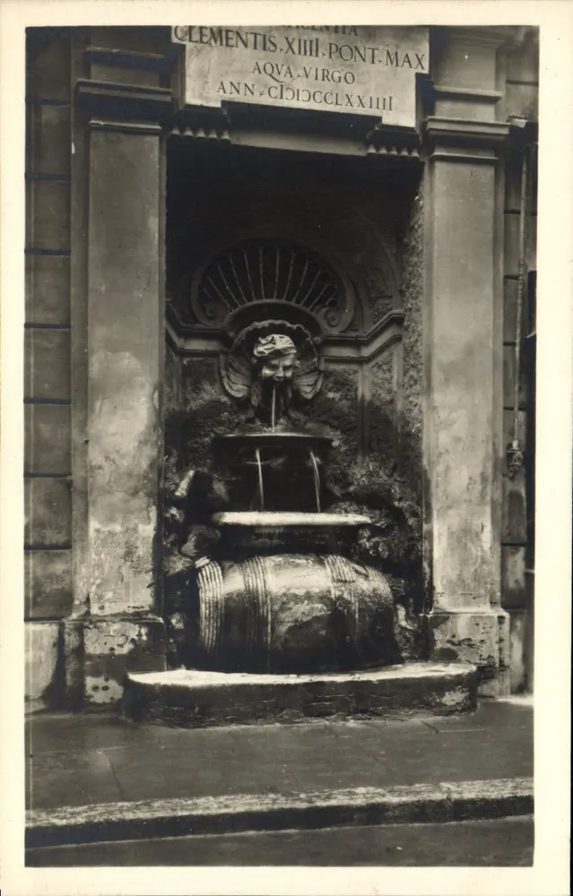Fontaine de Clément XIV — Via Ripetta — Edition Briccher, Rom - Vorderseite