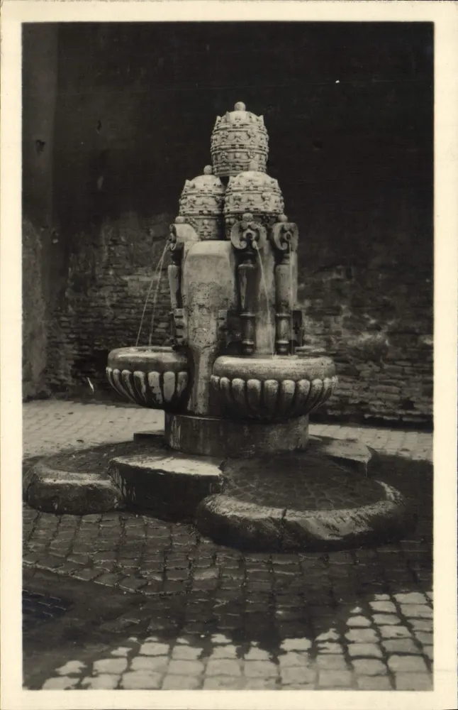 Fontaine de Porta Angelica — Roma — Edição Brüchner (106) - Frente