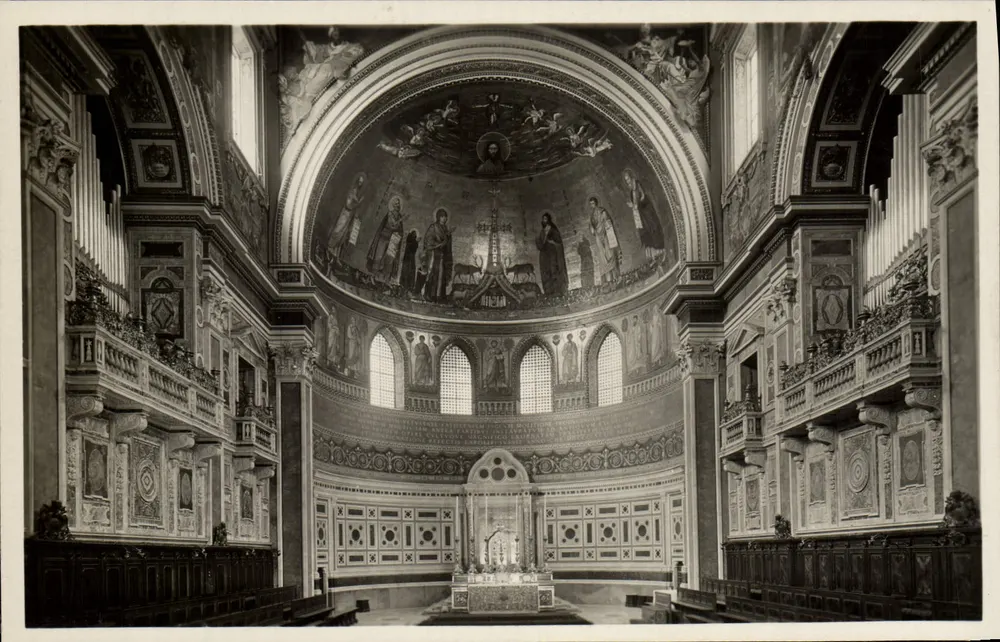 Basilika Saint-Jean-de-Lateranne — Die Apsis — Istituto Fotografico Italiano, n° 61501 - Vorderseite