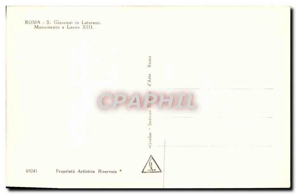 Denkmal für Papst Leo XIII — Sankt Johannes in Laterano — Grinhas Rom - Rückseite