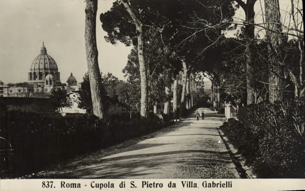 Roma - Cupola di S. Pietro da Villa Gabrielli — édition Pandimiglia, n° 837 - Vorderseite