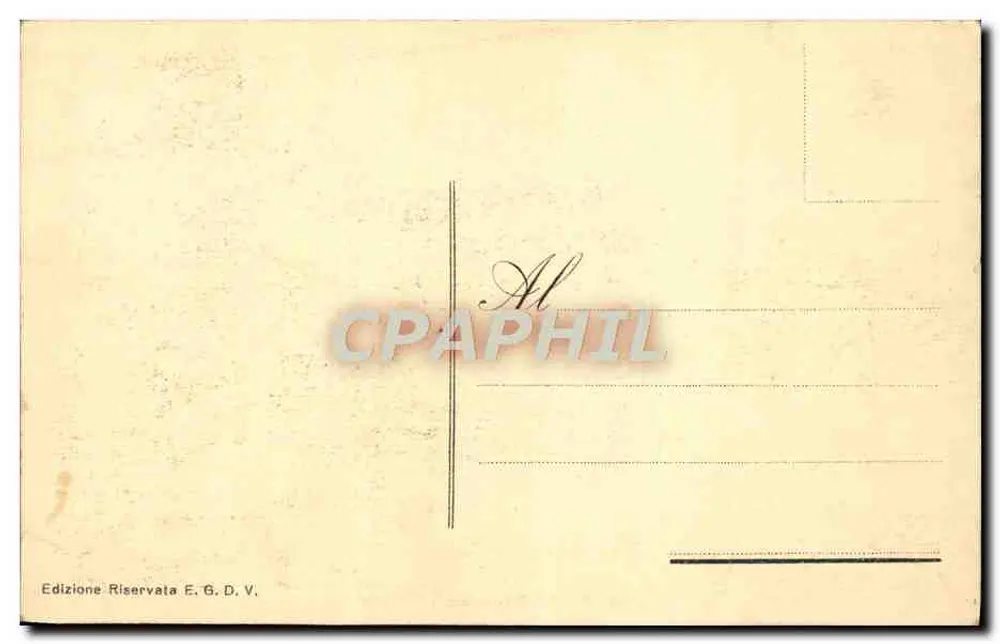 Roma - Palácio Valiano com as duas fontes — Edição E.G.D.V. - Verso
