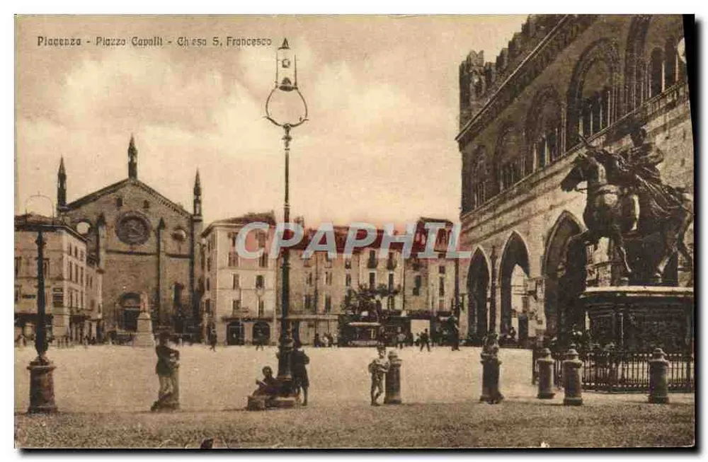 Plaisance - Piazza Capalli - Kirche S. Francesco - Vorderseite