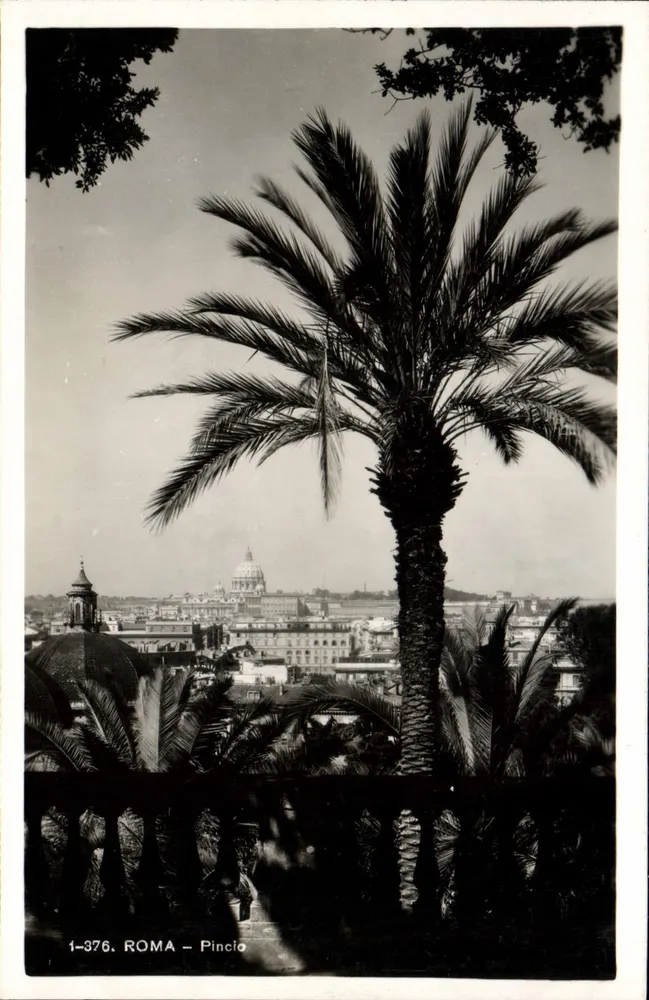 Roma – Pincio — vista sobre o Vaticano — editor Brunner - Frente