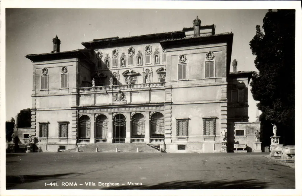 Roma - Villa Borghese - Museo — série 1-441, editor Brinnter & Como - Frente