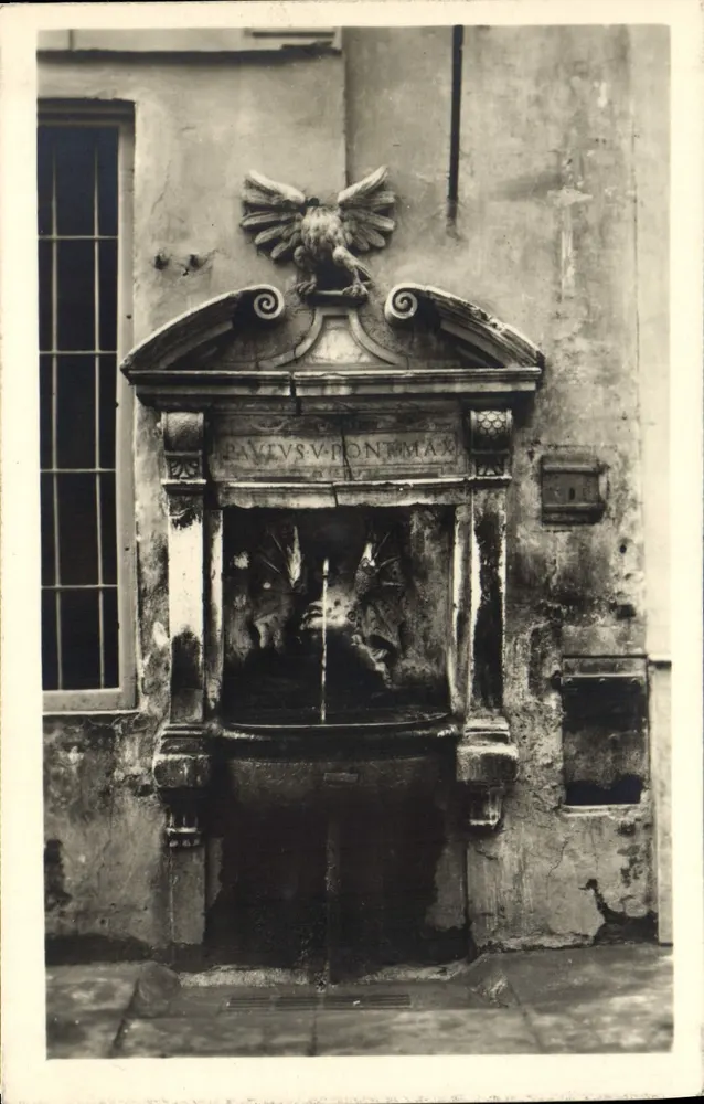 Fontaine de Paul V — Borgo — Édition Brècner, n° 666 - Vorderseite