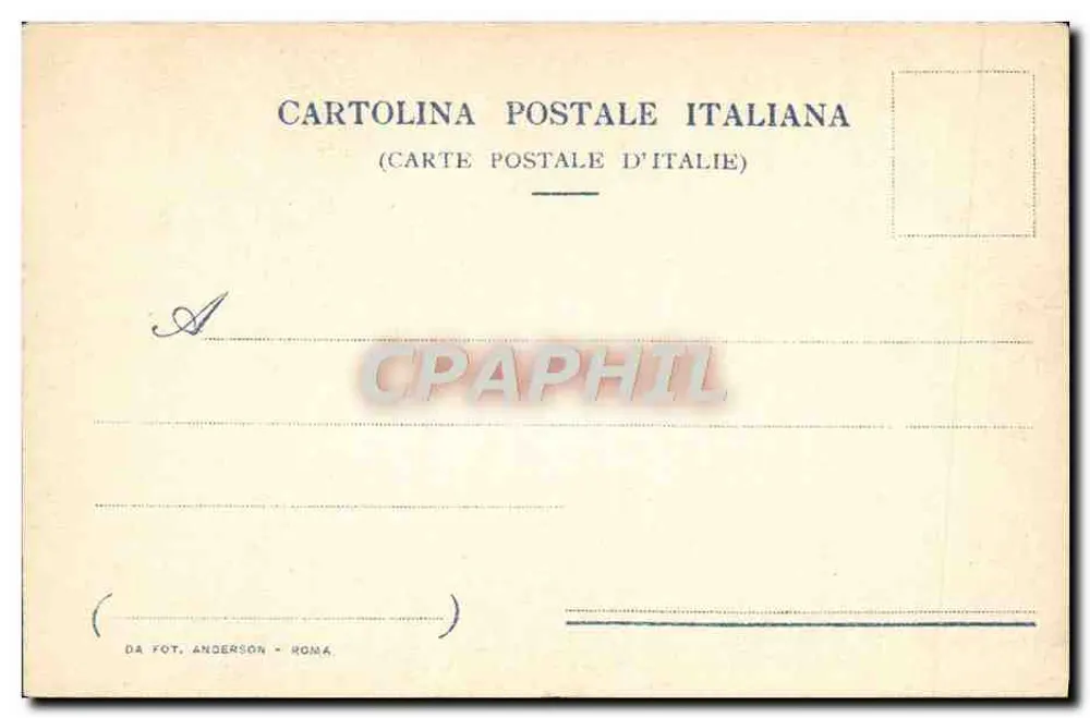 Roma — Palácio Real Quirinale — editor Fot. Anderson - Verso