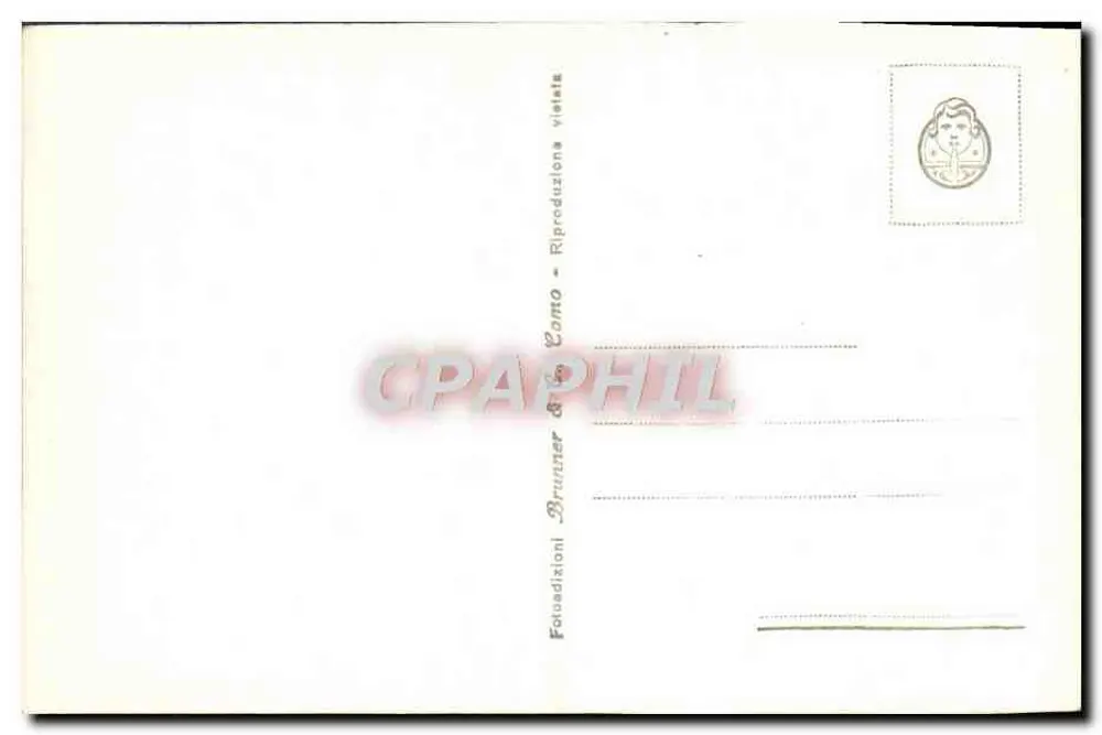 Roma – Templo de Nerva — editor Brunner & C°, n° de série 1-232 - Verso