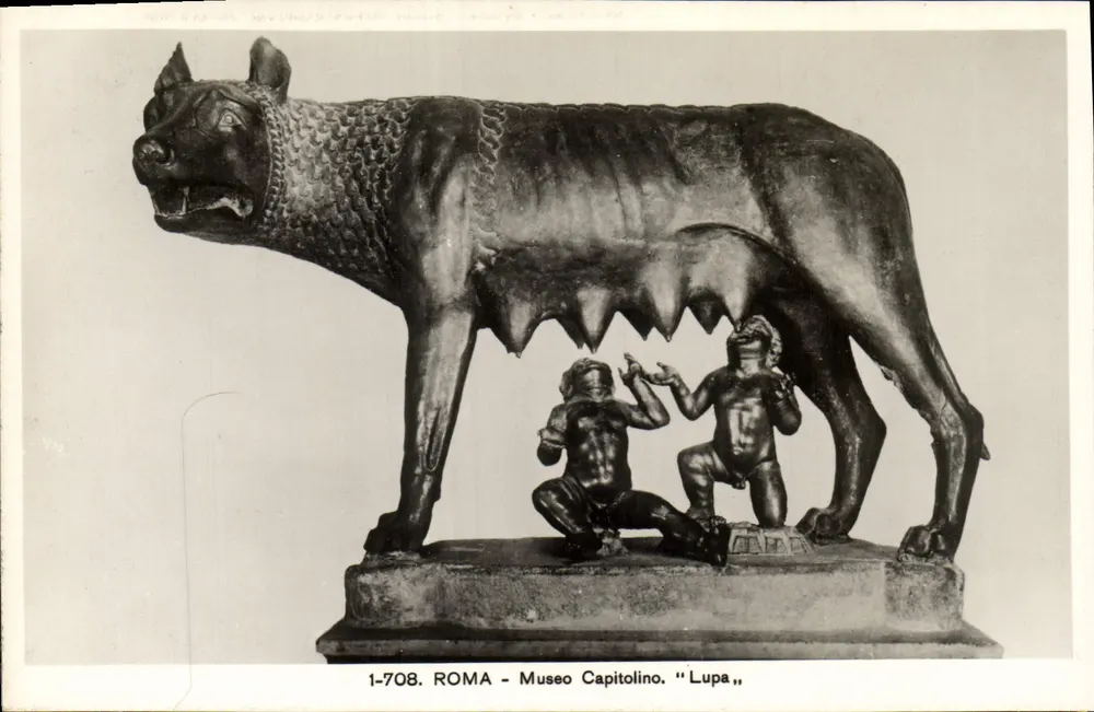 Capitolinische Wolfsstatue — Bronze-Statue — Capitolinisches Museum, Rom — n° 1-708 - Vorderseite