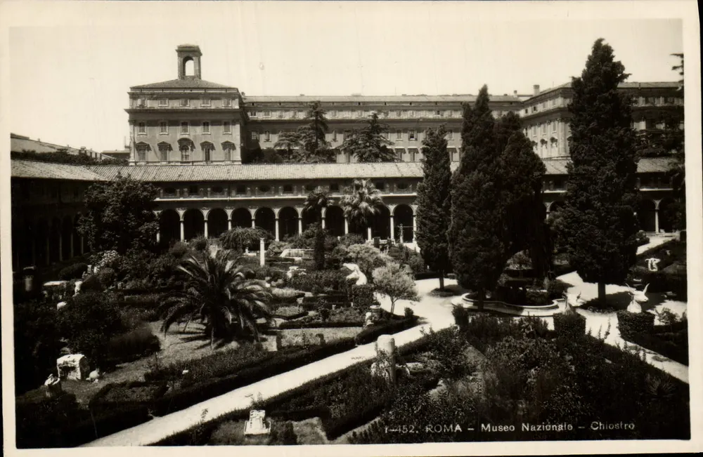 Roma — Museu Nacional — Chiostro — editor Brunner & Cie, n° 1-452 - Frente