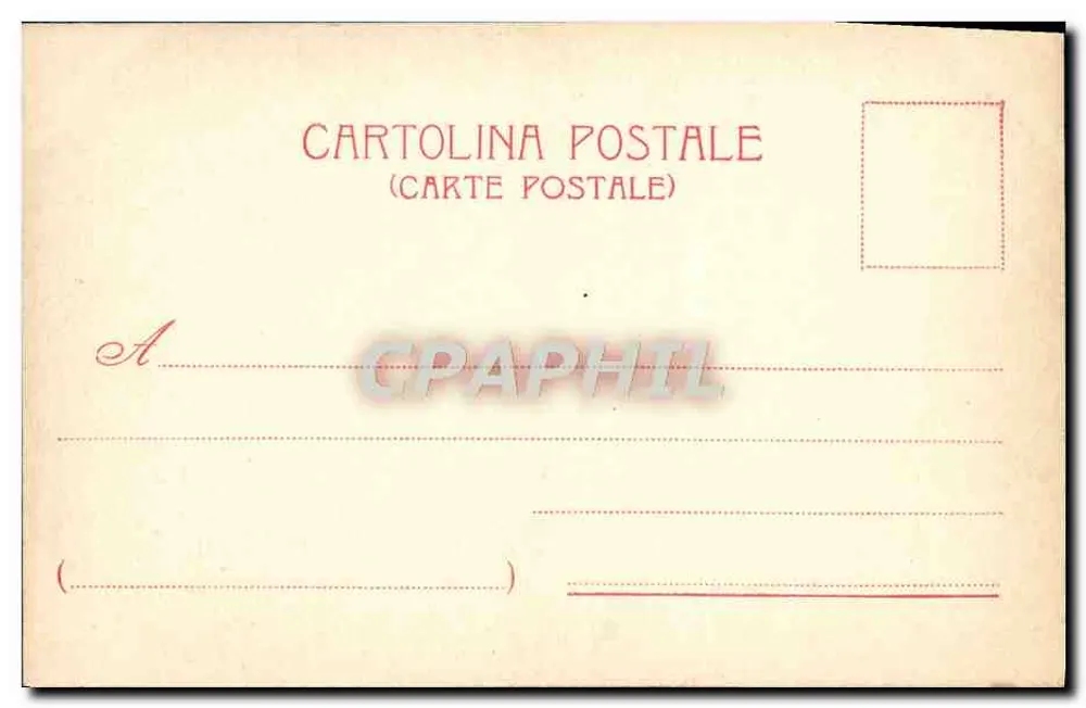 Cour interna do Museu Nacional do Chiostro - Roma — editor 'Cartolina Postale' n° 371 - Verso