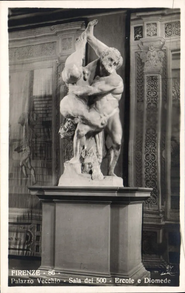 Florenz - Palazzo Vecchio - Sala dei 500 - Herkules und Diomedes - Vorderseite