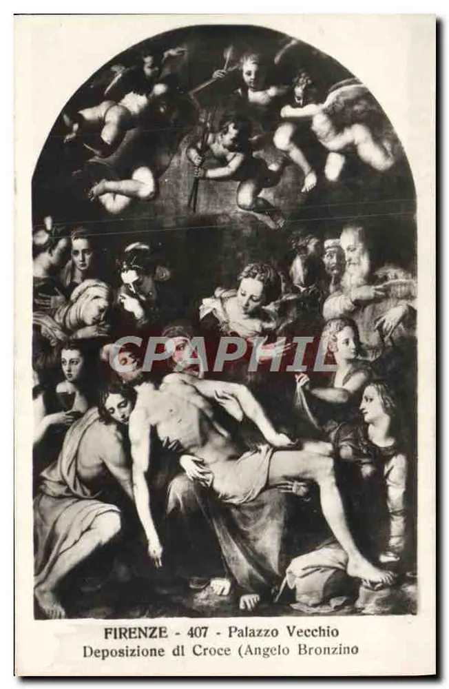 FLORENZ - 407 - Palazzo Vecchio - Deposition des Kreuzes (Angelo Bronzino) - Vorderseite