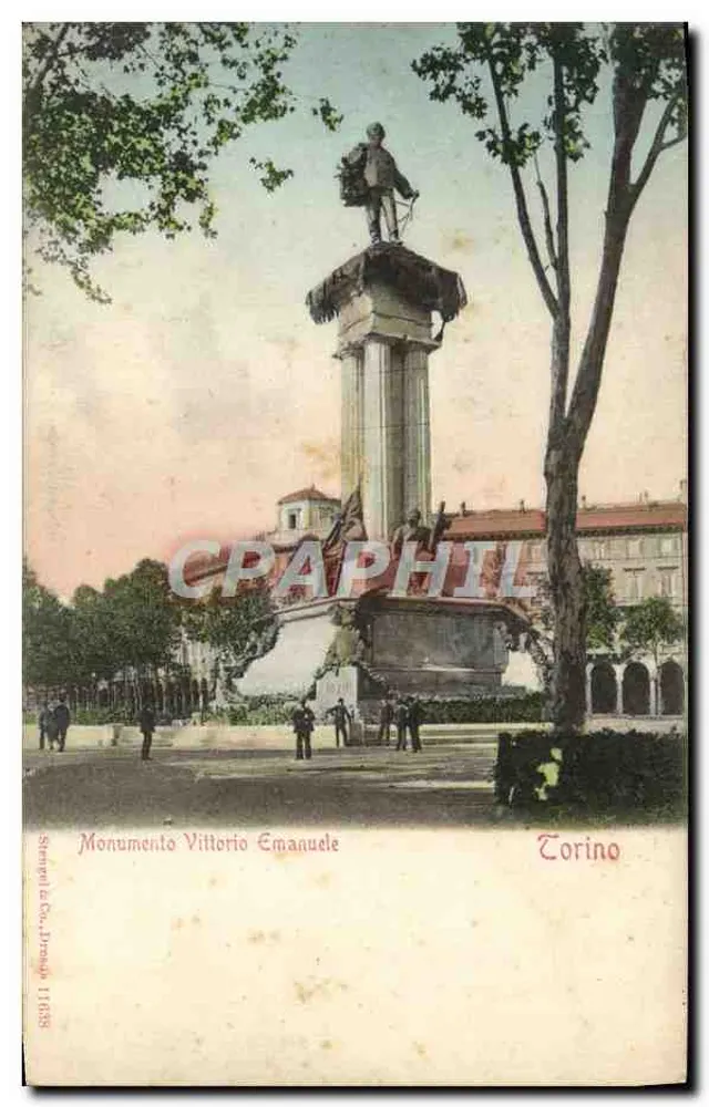 Monumento Vittorio Emanuele — Torino — Stengel & Co. - Premolo 11638 - Frente