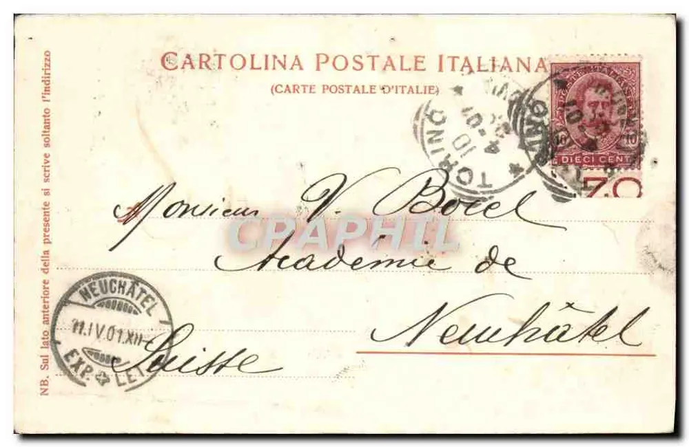 Torino — Mole Antonelliana — Dr. Trenkler Co., Leipzig, n° 9460 - Rewers
