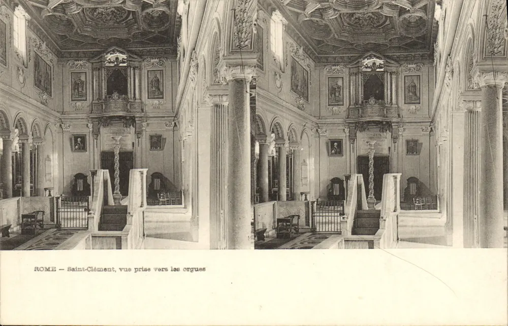 Roma — Santa Clémence, vista capturada perto das organas - Frente