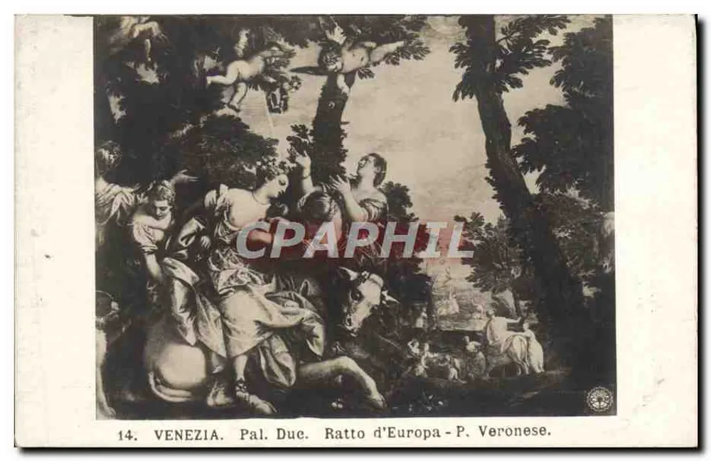 Venedig. Pal. Due. Das Entführen der Europa — P. Veronese. - Vorderseite