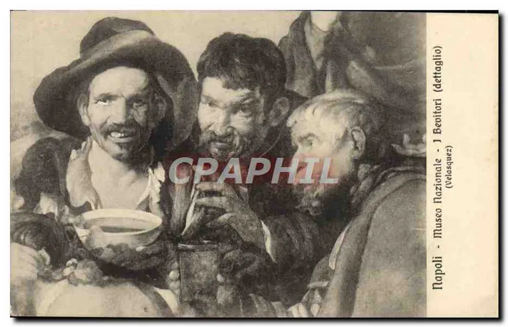 Napoli - Nationalmuseum - J. Velasquez (Detail eines Gemäldes) - Vorderseite