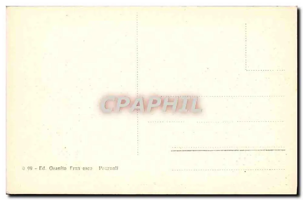 Pozzuoli — Unterirdisches Amphitheater — Ed. Granito Francesco Pozzuoli - Rückseite