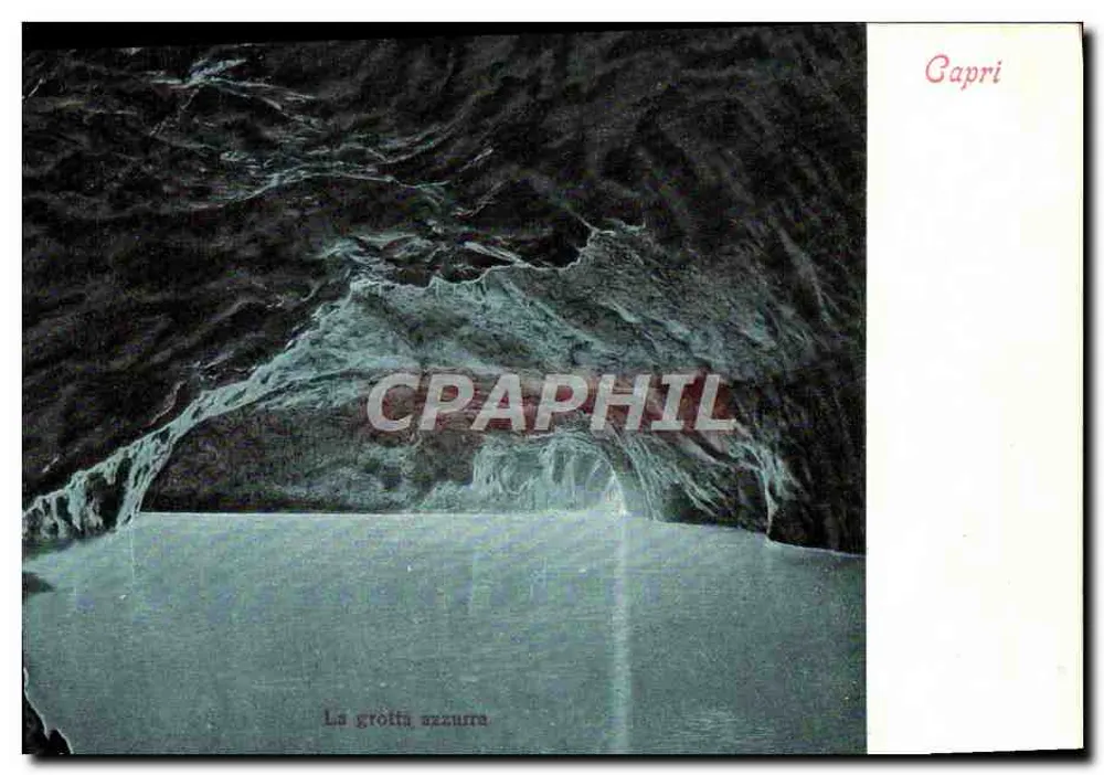 Capri — A gruta azul — Edit. E. Ragozino, Galleria Umberto-Napoli, n° 2401 - Frente