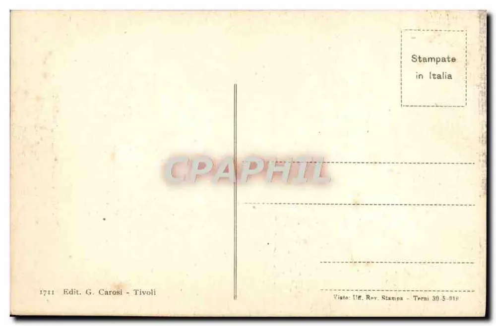 Tivoli - Villa d'Este - A Órgano - Verso