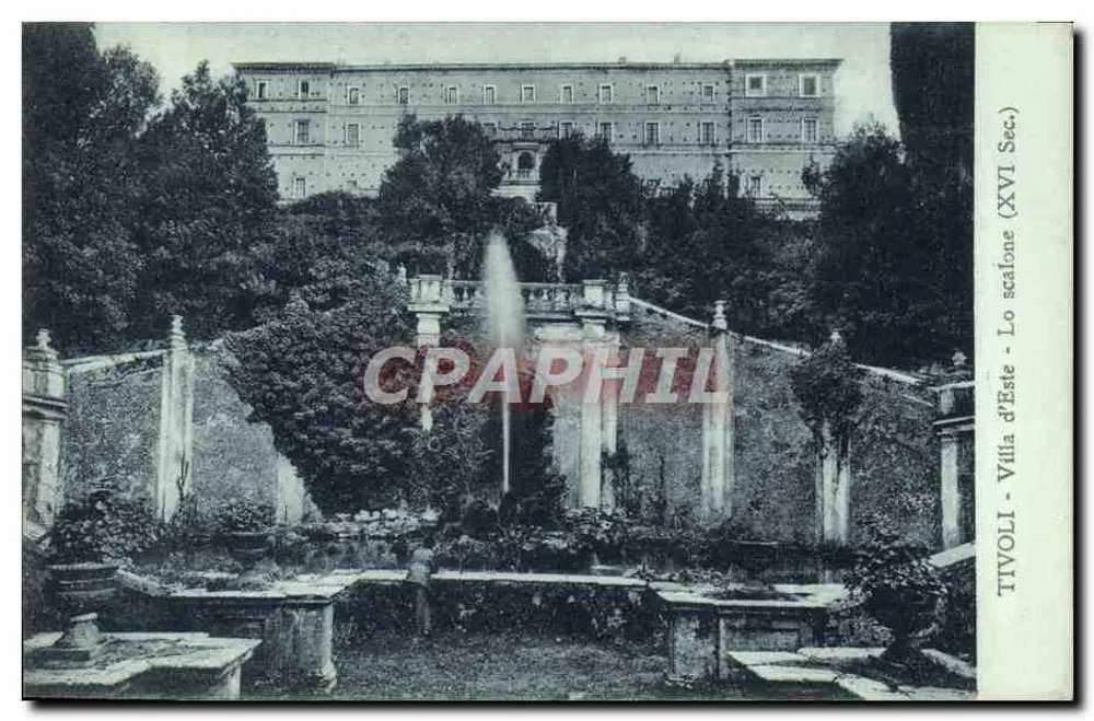 Villa d'Este - De trap - Tivoli (16e eeuw) - Voorkant