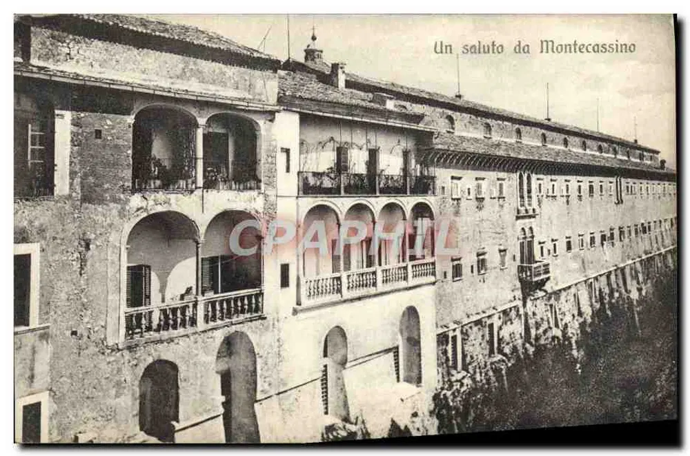 मॉंटेकैसिनो — अब्बेडी के साथ बैलकनी — प्रकाशक STA, संख्या 1890 - आगे