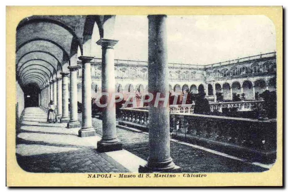 NAPOLI - Museu de S. Martino - Chiostro — editor Domenico Tampetti, n° 01613 - Frente